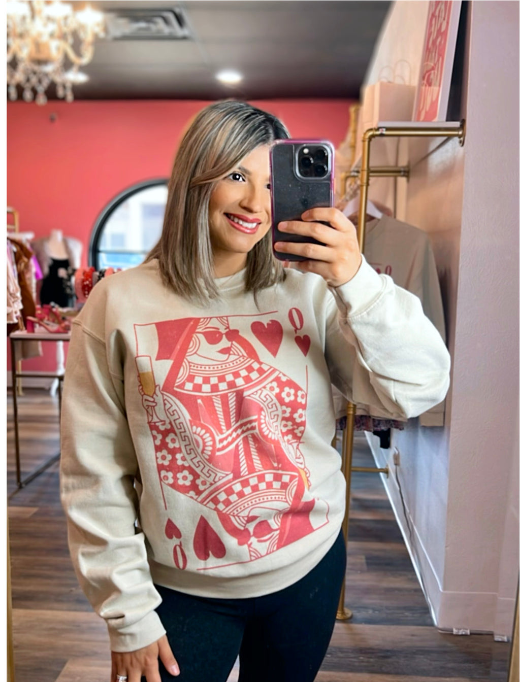 “CHAMPAGNE QUEEN” Sweater