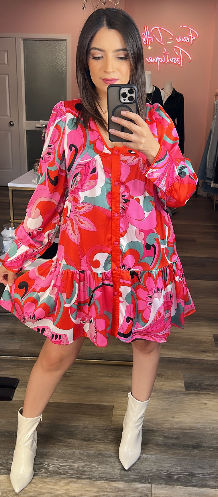 “MANY PRINTS” DRESS