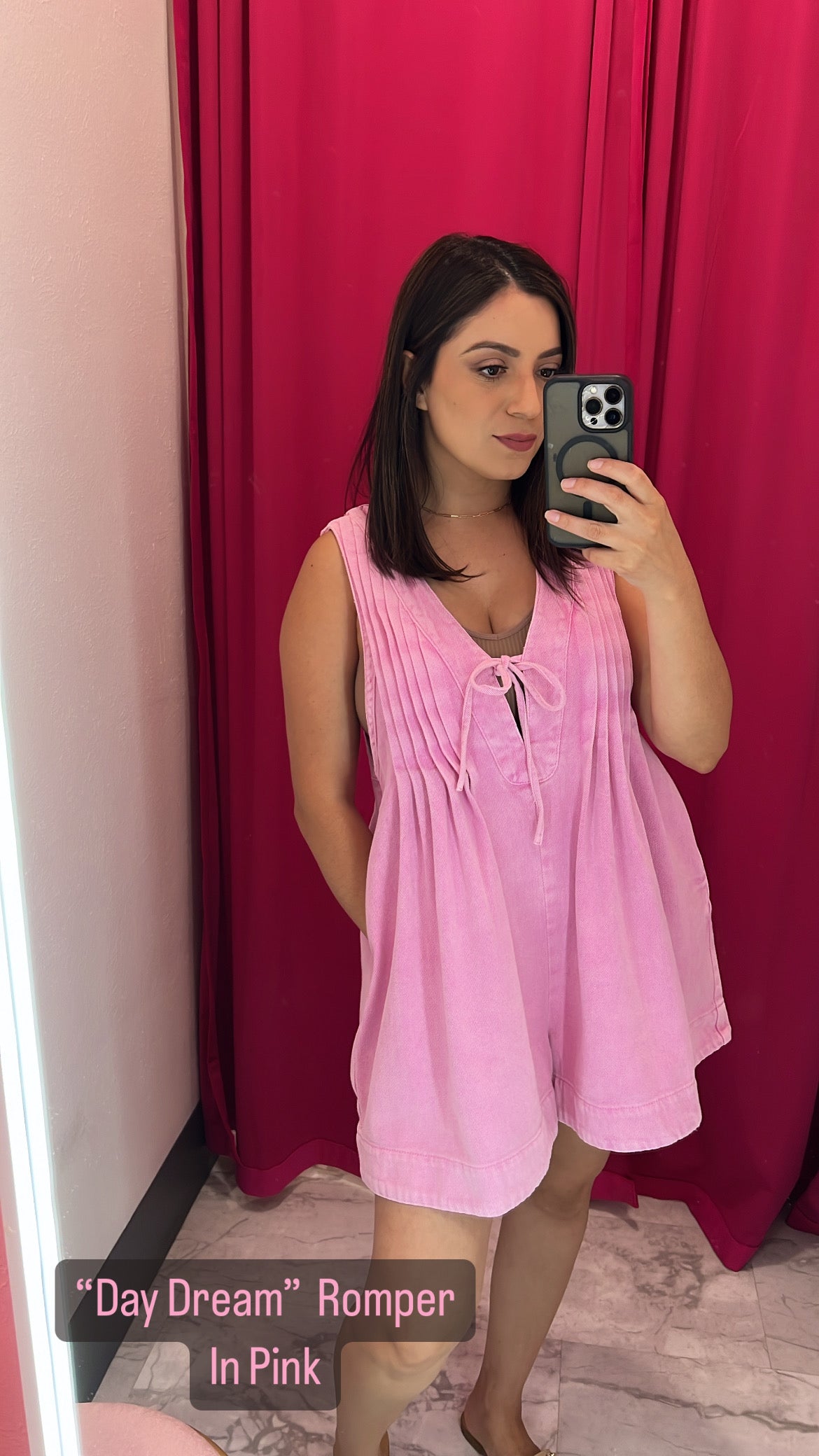 “Day Dream” Pink Romper